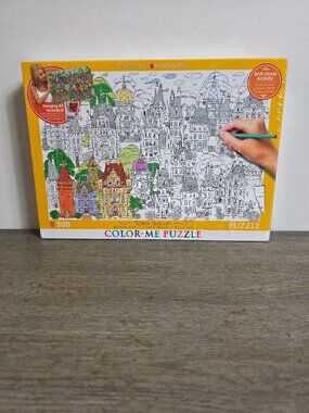 NEW Color-Me Puzzle Townhouses - 300 Piece Jigsaw Puzzle by Eurographics